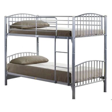 Lynton Metal Bunk Bed In Silver