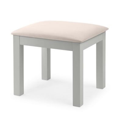 Maine Wooden Dressing Stool In Dove Grey