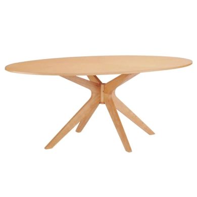 Malmo Wooden Dining Table In White Oak