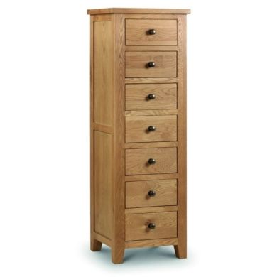 Marlborough Chest Of Drawers In Waxed Oak With 7 Drawers