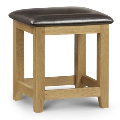 Marlborough Wooden Dressing Stool In Waxed Oak