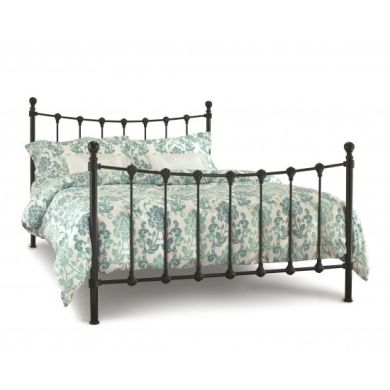 Marseilles Metal King Size Bed In Black