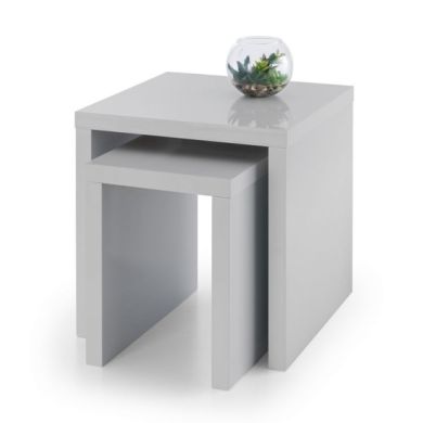 Metro Wooden Nest Of Tables In Grey