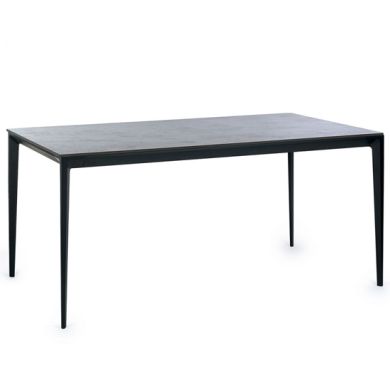 Miami Rectangular Sintered Stone Dining Table In Slate Grey