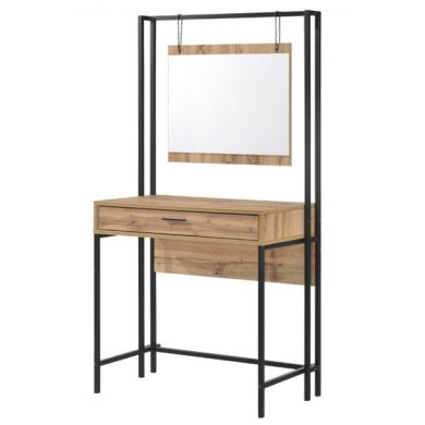 Michigan Wooden Dressing Table In Oak Effect With Mirror