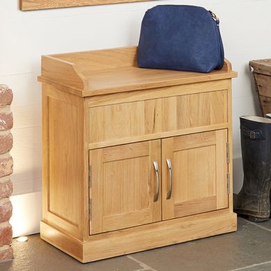 Mobel Wooden Shoe Storage Bench In Oak