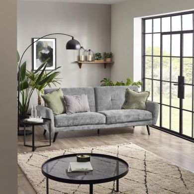 Monza Contract Standard Fabric Sofa Bed In Dove Grey