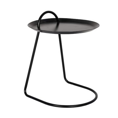 Monroe Metal Lamp Table In Black
