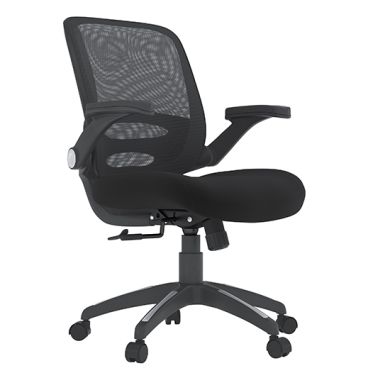 Newport Mesh Fabric Adjustable Home And Office Chair In Black