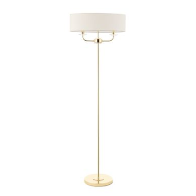 Nixon 2 Lights Floor Lamp In Polished Brass
