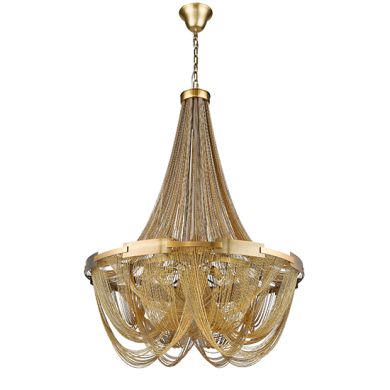 Notting Hill 6 Bulbs Statement Ceiling Light In Brass