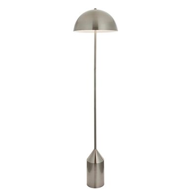 Nova LED Floor Lamp In Brushed Nickel And Gloss White