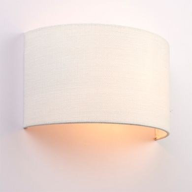 Obi Vintage White Polyester Cotton Wall Light In Vintage White