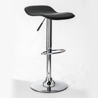 Ohio Faux Leather Bar Stool In Grey