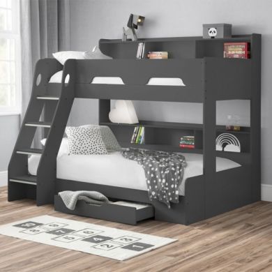 Orion Wooden Triple Sleeper Bunk Bed In Anthracite