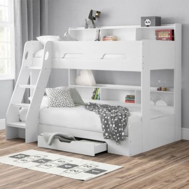 Orion Wooden Triple Sleeper Bunk Bed In White