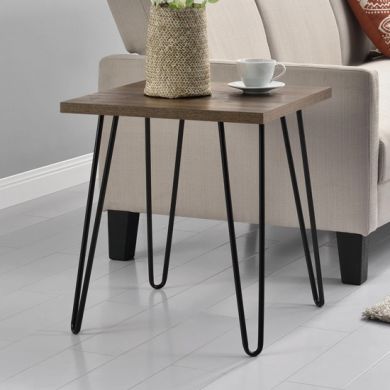 Owen Retro Wooden End Table In Walnut