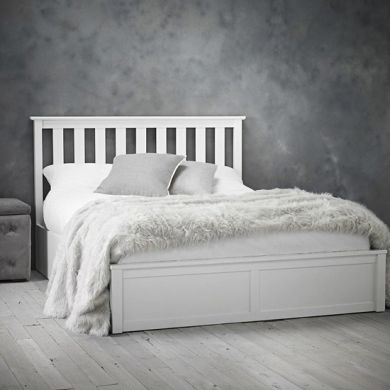 Oxford Wooden King Size Bed In White