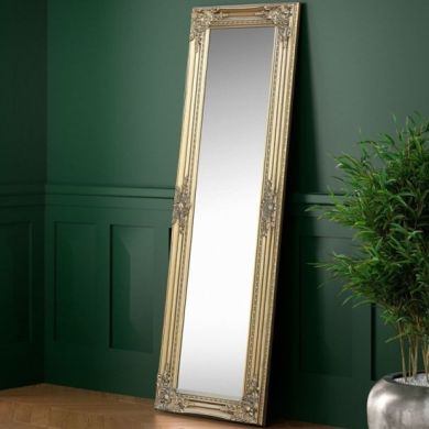 Palais Small Lean-to Dress Mirror In Gold Effect