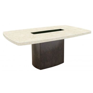 Panjin Natural Stone Marble Dining Table In Lacquer