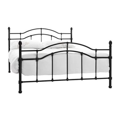 Paris Metal Double Bed In Black