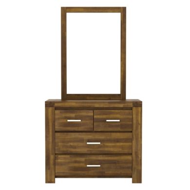 Parkfield Wooden Dressing Table In Acacia With 4 Drawers