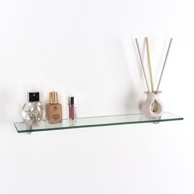 Pearl Large Glass Wall Shelf In Clear
