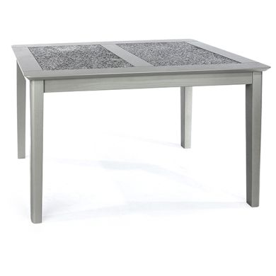 Perth Small Natural Stone Top Dining Table In Grey