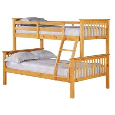 Porto Wooden Triple Sleeper Bunk Bed In Pine