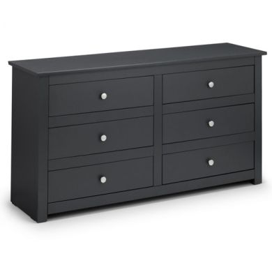 Radley Wooden Chest Of Drawers In Anthracite With 6 Drawers