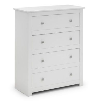 Radley Wooden Chest Of Drawers In White With 4 Drawers