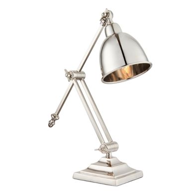 Raskin LED Task Table Lamp In Polished Nickel