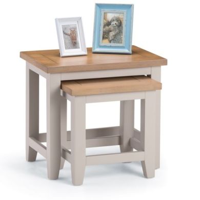 Richmond Wooden Nest Of Tables In Elephant Grey