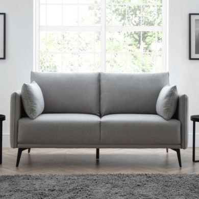 Rohe Platinum Wool Effect 2 Seater Sofa In Grey