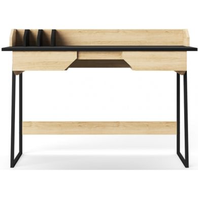 Salisbury Wooden Computer Desk In Oak And Black