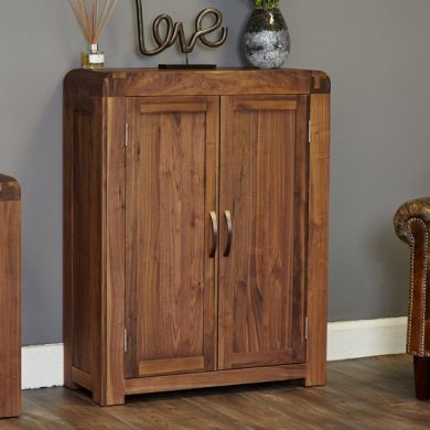 Shiro Wooden Shoe Storage Cabinet In Walnut