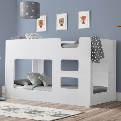 Solar Pod Wooden Bunk Bed In White