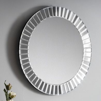Sonata Round Clear Glass Wall Mirror