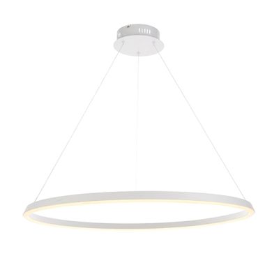 Staten LED Ceiling Pendant Light In Matt White With White Diffuser
