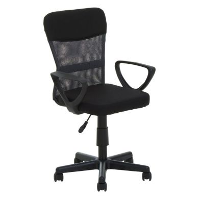 Stratford Polystyrene Swivel Home And Office Chair In Black