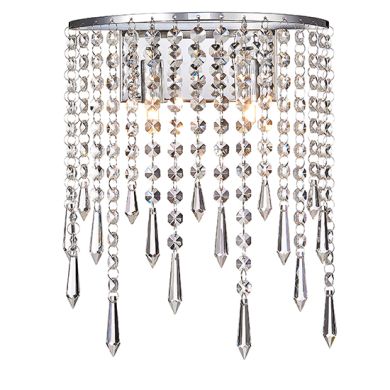 Thornton 2 Bulbs Decorative Wall Light In Chrome