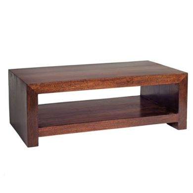 Toko Large Wooden Coffee Table In Dark Mango