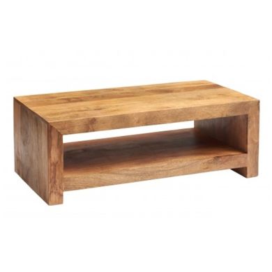 Toko Large Wooden Coffee Table In Light Mango
