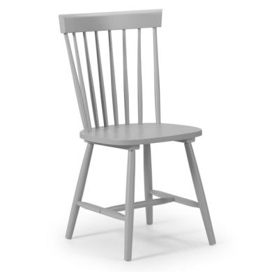 Torino Wooden Dining Chair In Lunar Grey