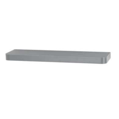 Trent Large Narrow Wooden Floating Wall Shelf In Matt Grey