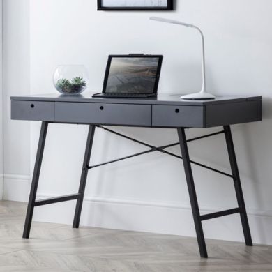 Trianon Wooden Computer Desk In Grey