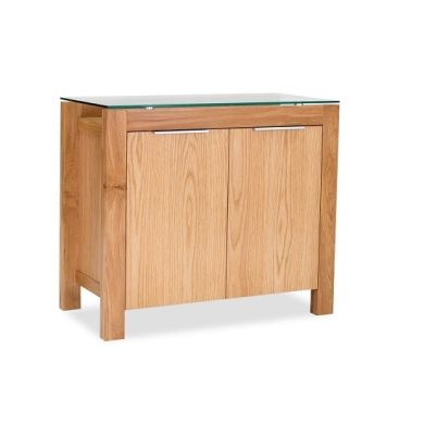 Tribeca Wooden 2 Door Sideboard In White Oak