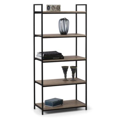 Tribeca Wooden Tall Bookcase In Sonoma Oak Effect