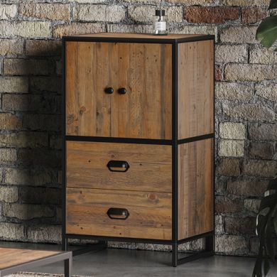 Ooki Wooden Modular Sideboard With 2 Doors And 2 Drawers In Oak