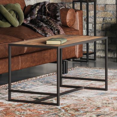 Ooki Wooden Tall Open Coffee Table In Oak